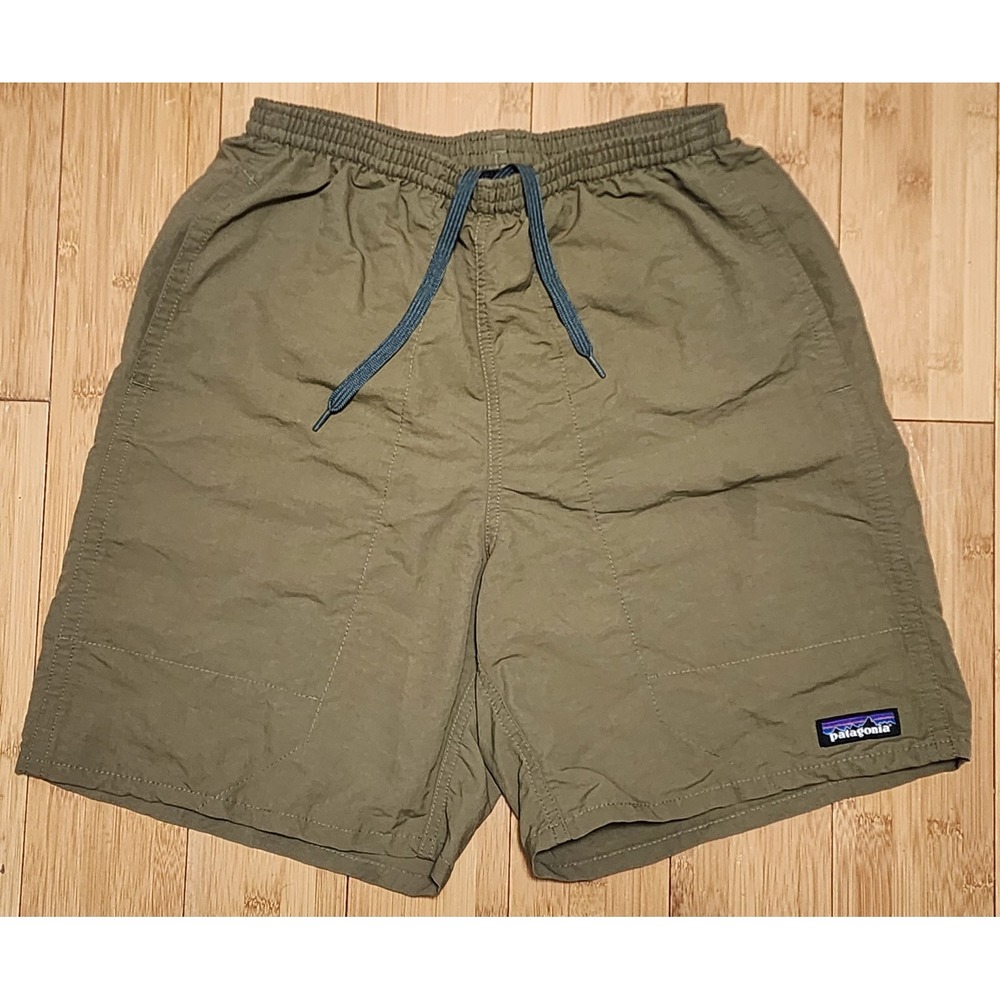 Patagonia Baggies Swim Trunk Shorts Mens XS Olive Green 7" Lined Inseam NetPlus